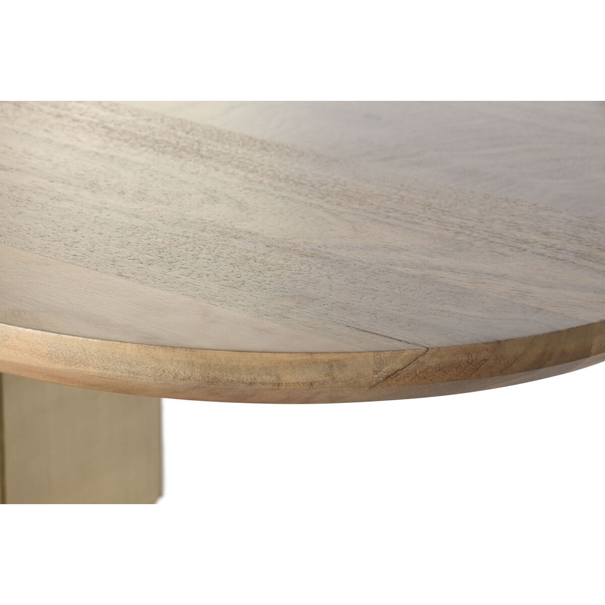 Mesa de Comedor Home ESPRIT Dorado Latón Madera de mango 210 x 110 x 76 cm