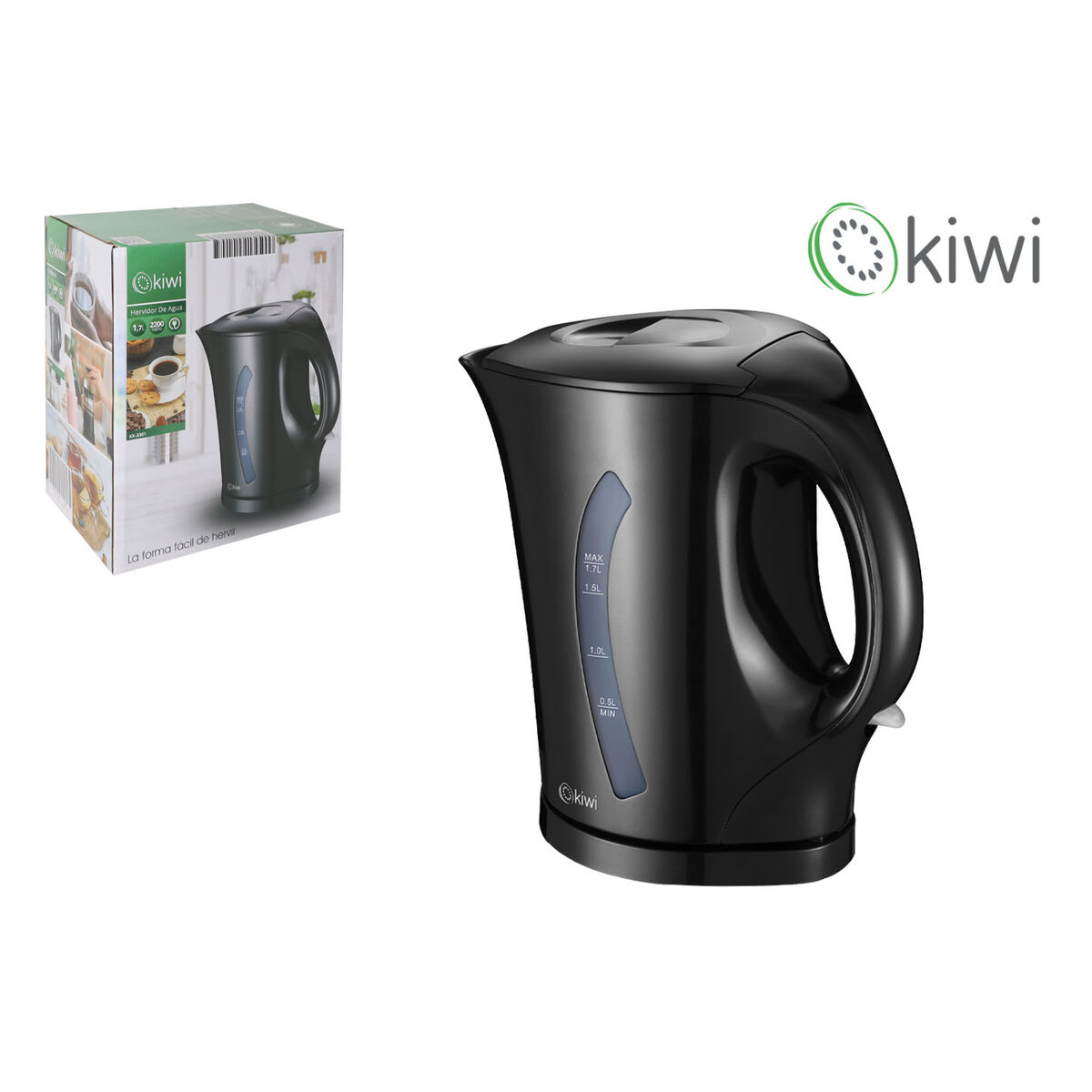 Hervidor Kiwi 2000 W 1,7 L (6 Unidades)