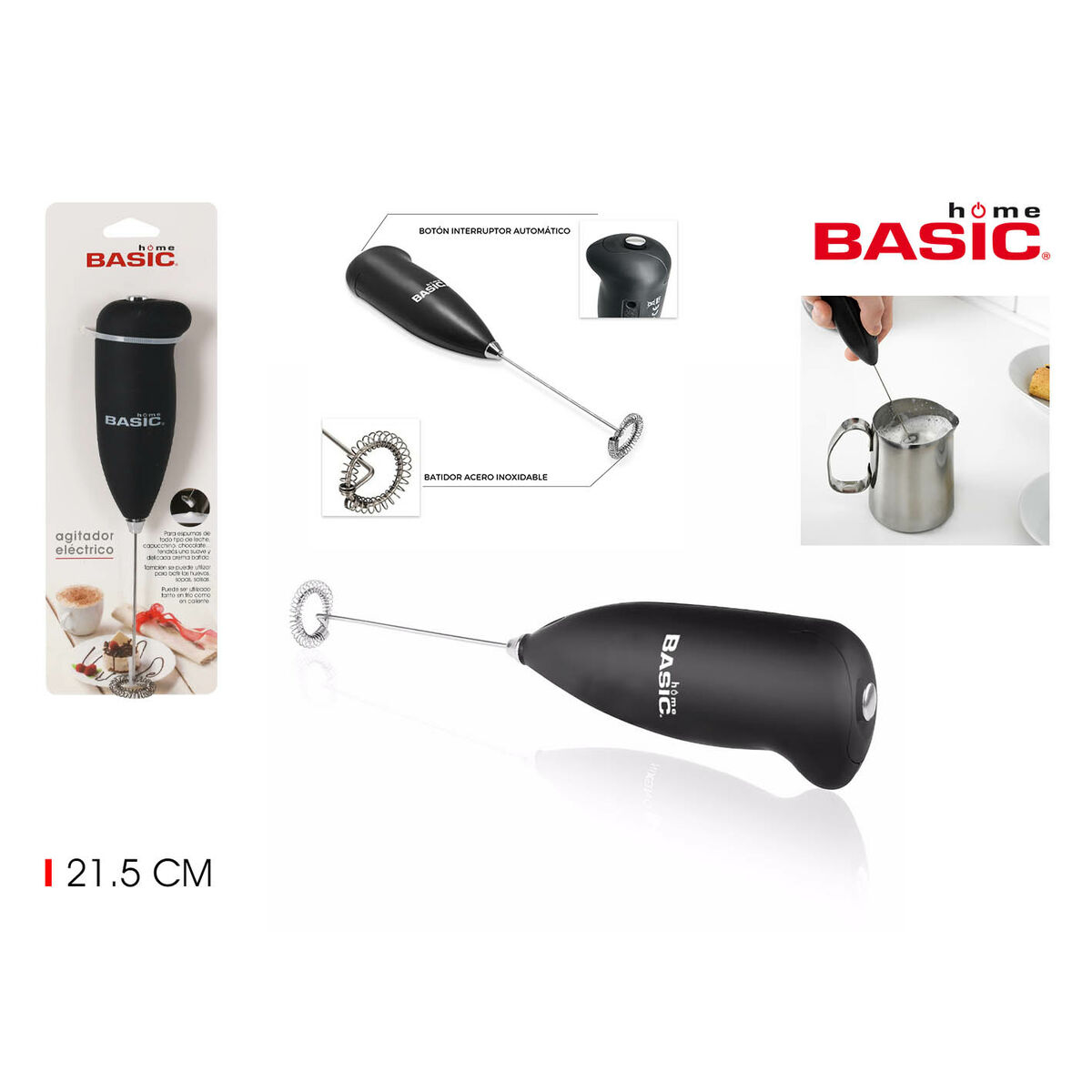 Mini Batidora Espumadora Basic Home (24 Unidades)