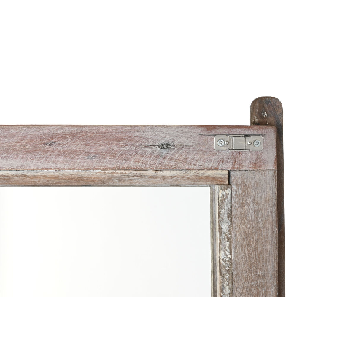 Vitrina Home ESPRIT Blanco Marrón Madera Reciclada 100 x 40 x 180 cm