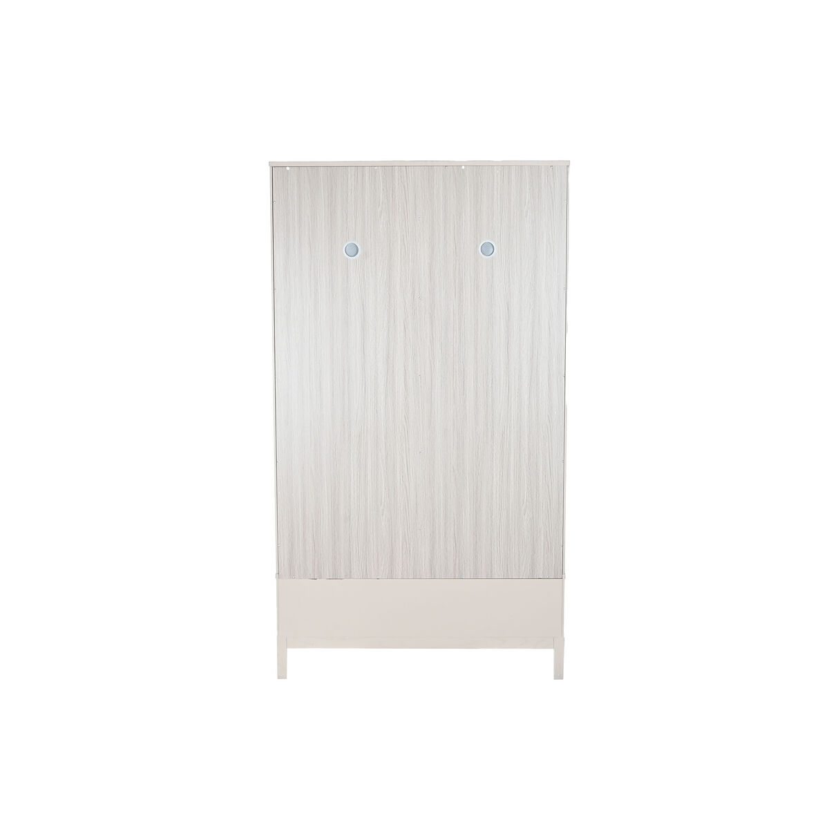 Armario Home ESPRIT Gris claro Metal Madera MDF