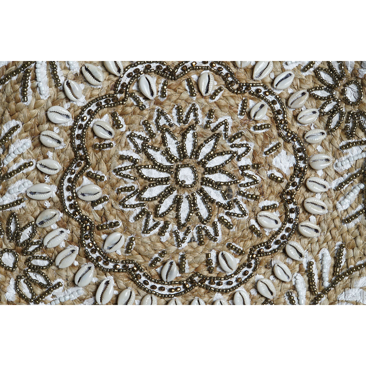 Bolso Mujer DKD Home Decor Negro Beige Natural 36 x 12 x 36 cm (2 Unidades)