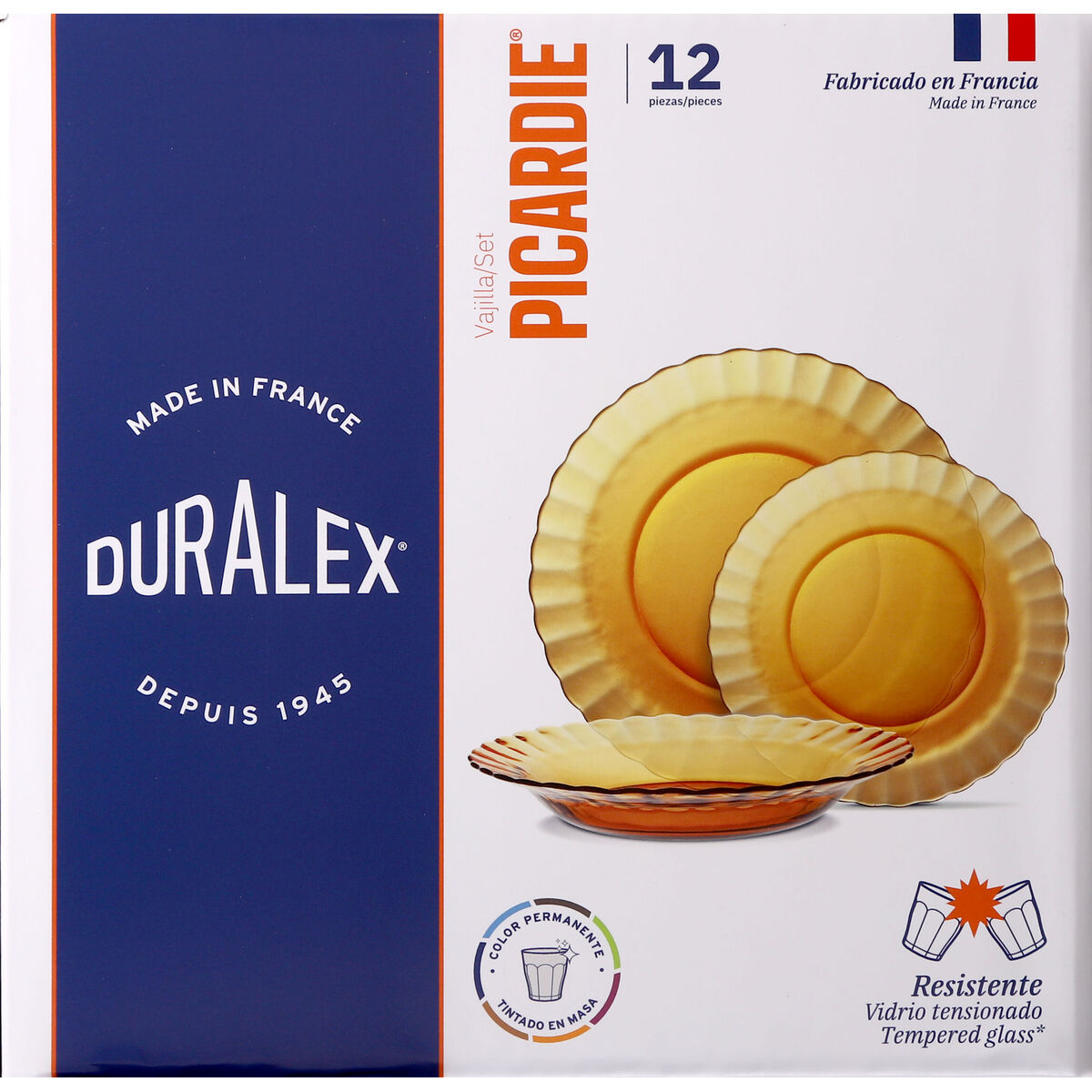Vajilla Duralex Picardie 12 Piezas (2 Unidades)