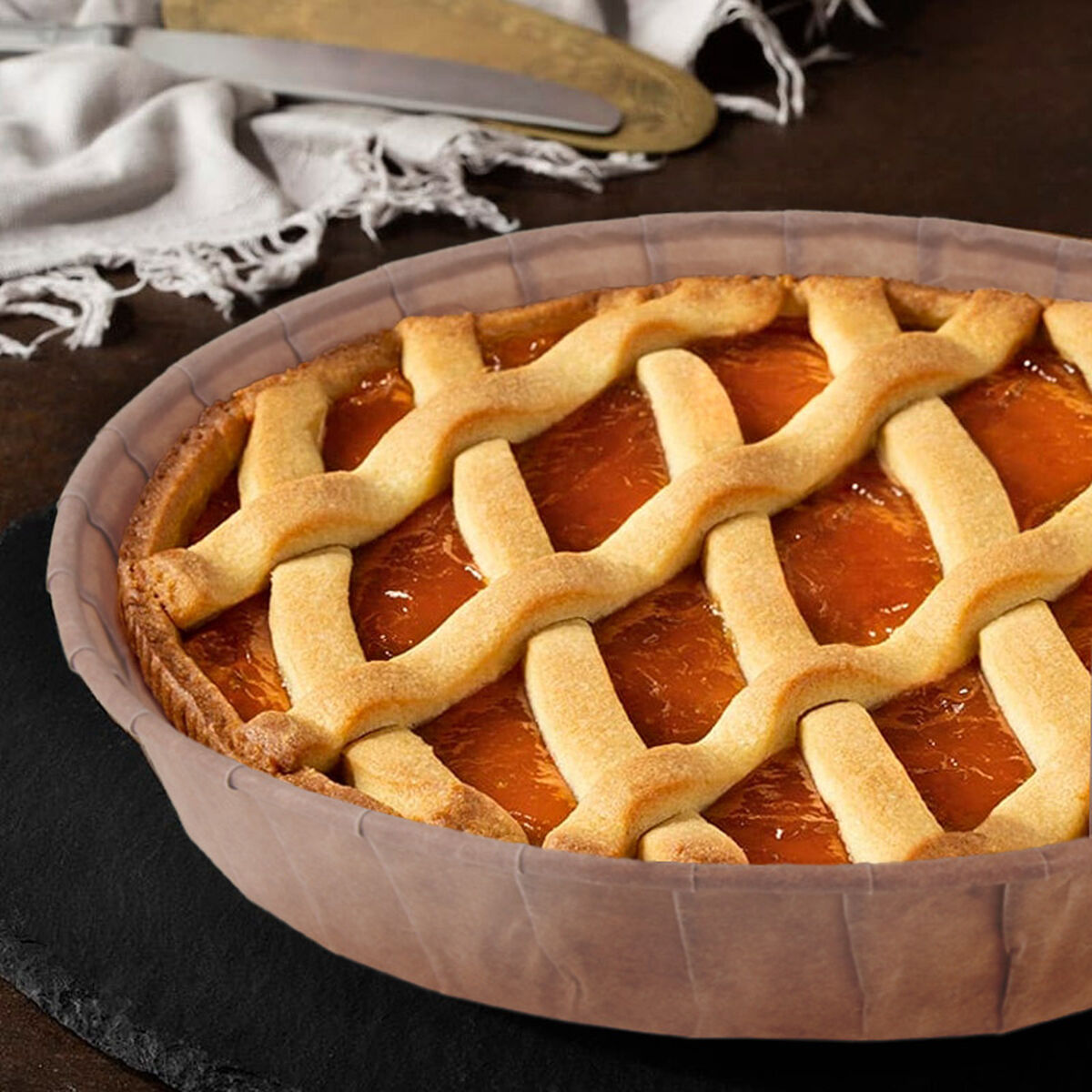 Set de Moldes de Repostería Algon Papel 20 x 4 cm 12 Piezas (24 Unidades)