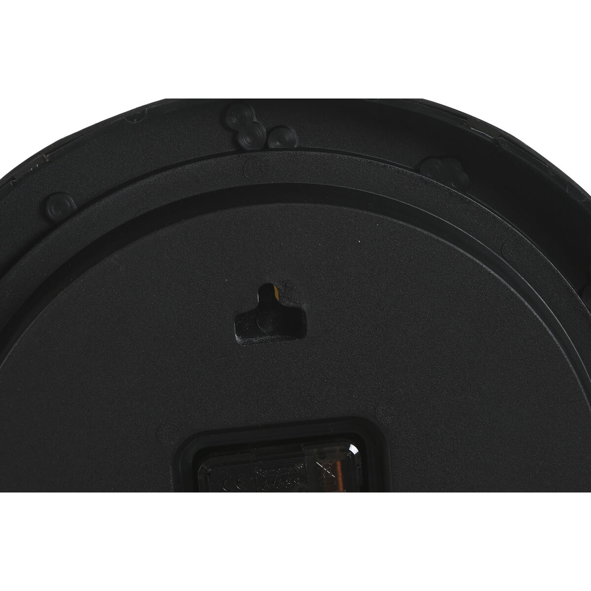 Reloj de Pared Home ESPRIT Blanco Marrón Natural PVC 30 x 4 x 30 cm (2 Unidades)