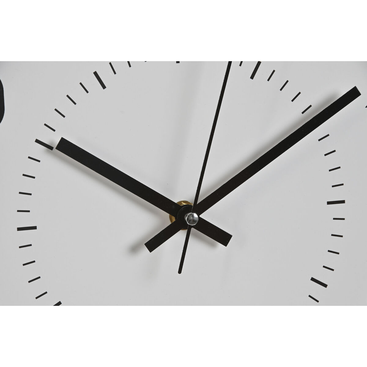 Reloj de Pared Home ESPRIT Blanco Beige PVC 30 x 4 x 30 cm (2 Unidades)