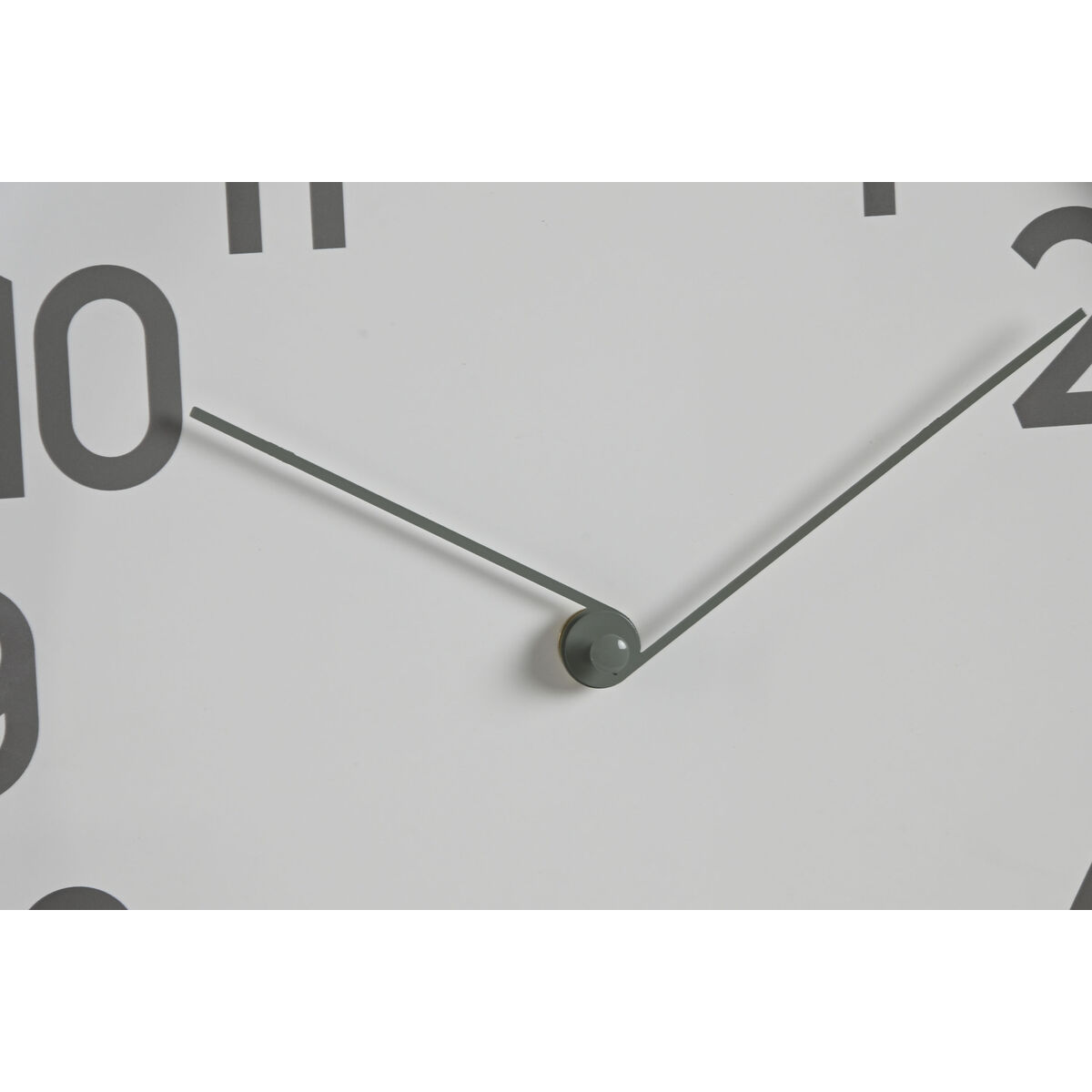 Reloj de Pared Home ESPRIT Negro Gris PVC 30 x 4 x 30 cm (2 Unidades)