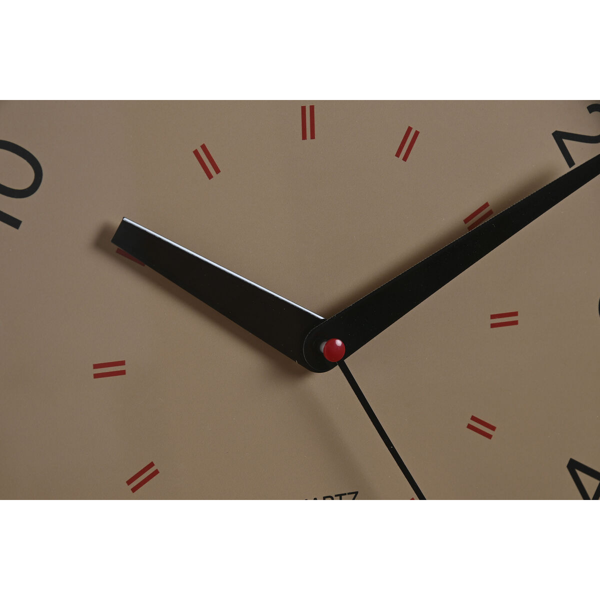 Reloj de Pared Home ESPRIT Blanco Beige Gris PVC 30 x 4 x 30 cm (3 Unidades)