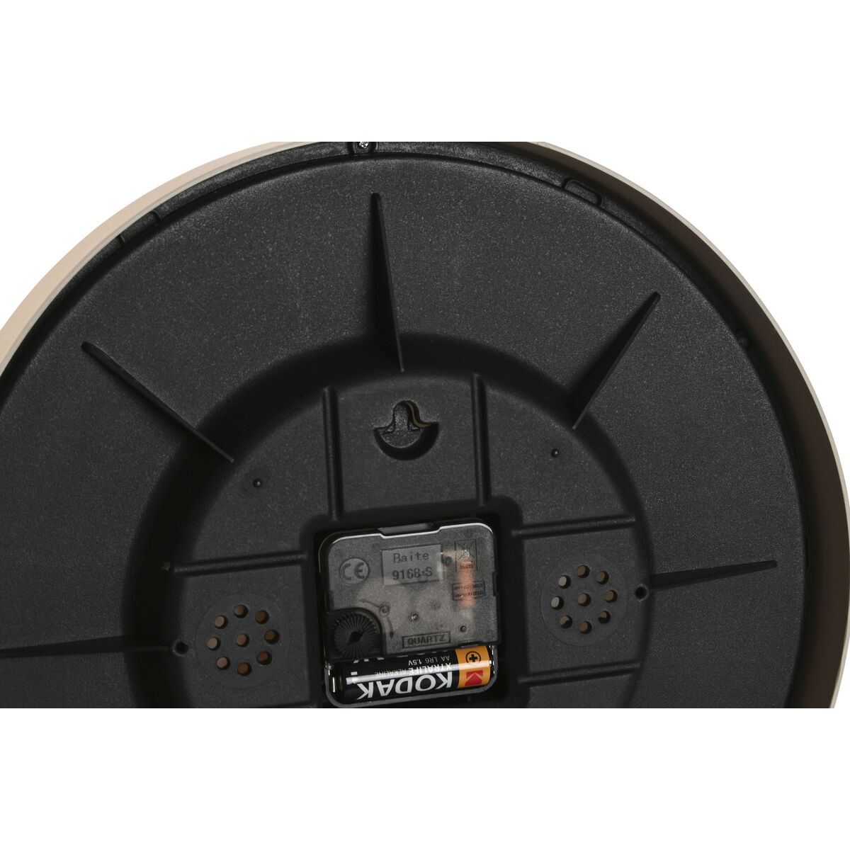 Reloj de Pared Home ESPRIT Marrón Natural PVC Madera 30 x 4,7 x 30 cm (2 Unidades)