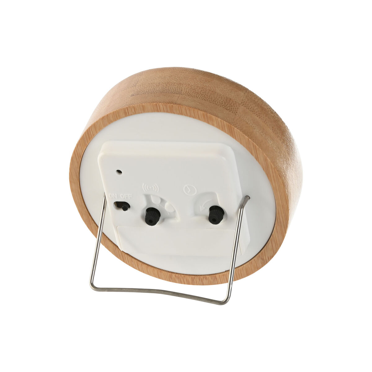 Reloj de Mesa Home ESPRIT Natural (2 Unidades)