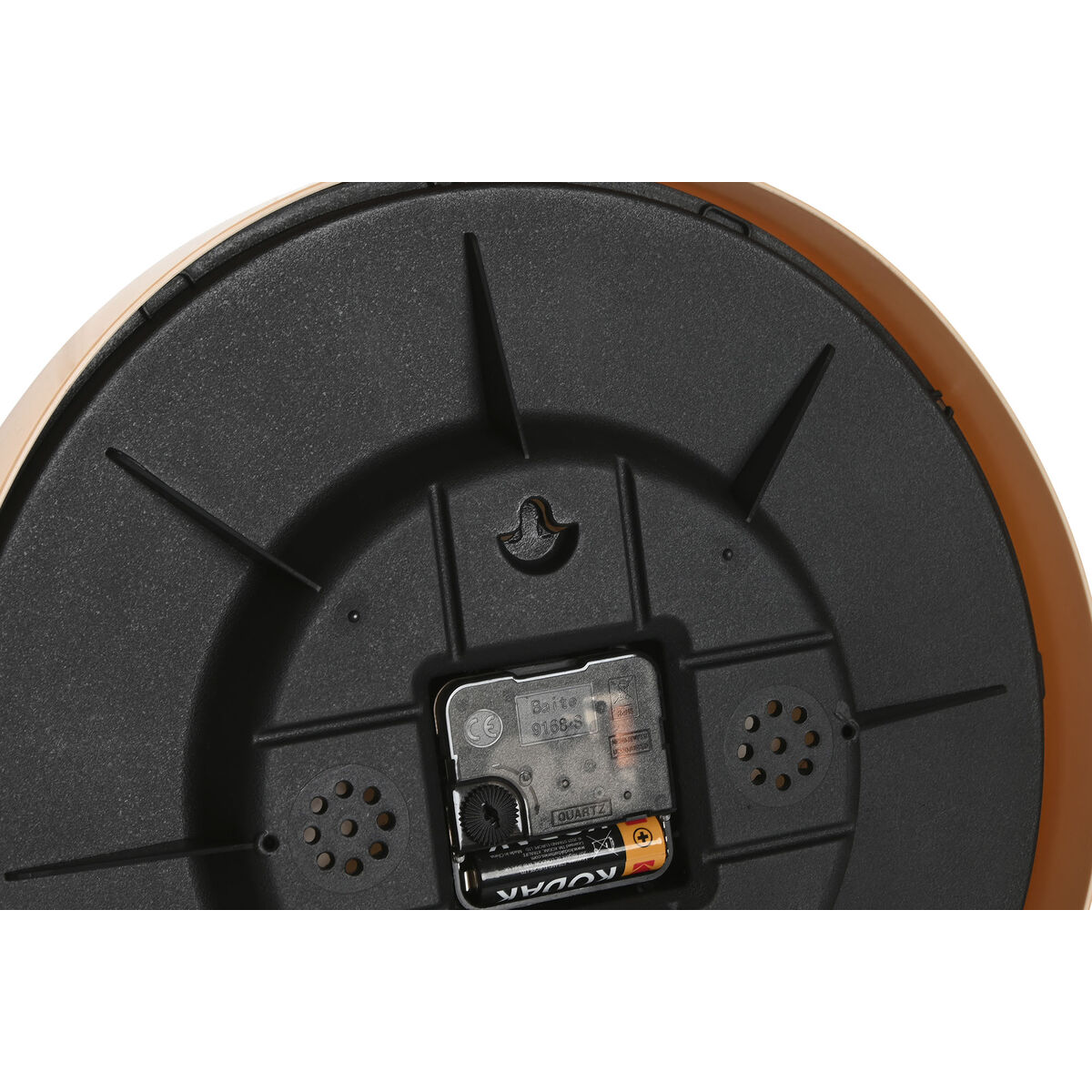 Reloj de Pared Home ESPRIT Marrón Natural PVC Madera 30 x 4,7 x 30 cm (2 Unidades)