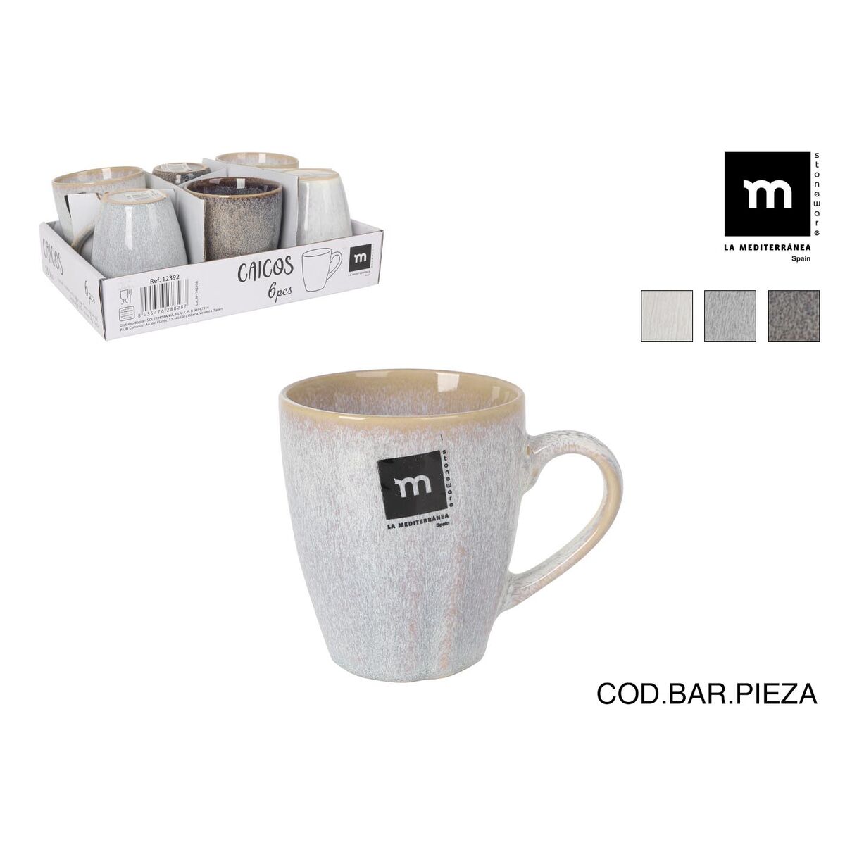 Taza La Mediterránea Caicos 200 ml (36 Unidades)