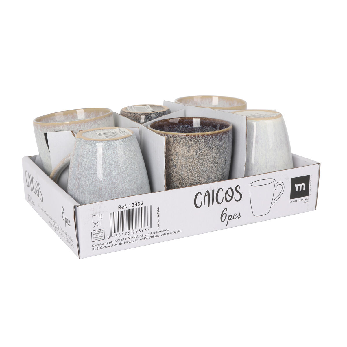 Taza La Mediterránea Caicos 200 ml (36 Unidades)