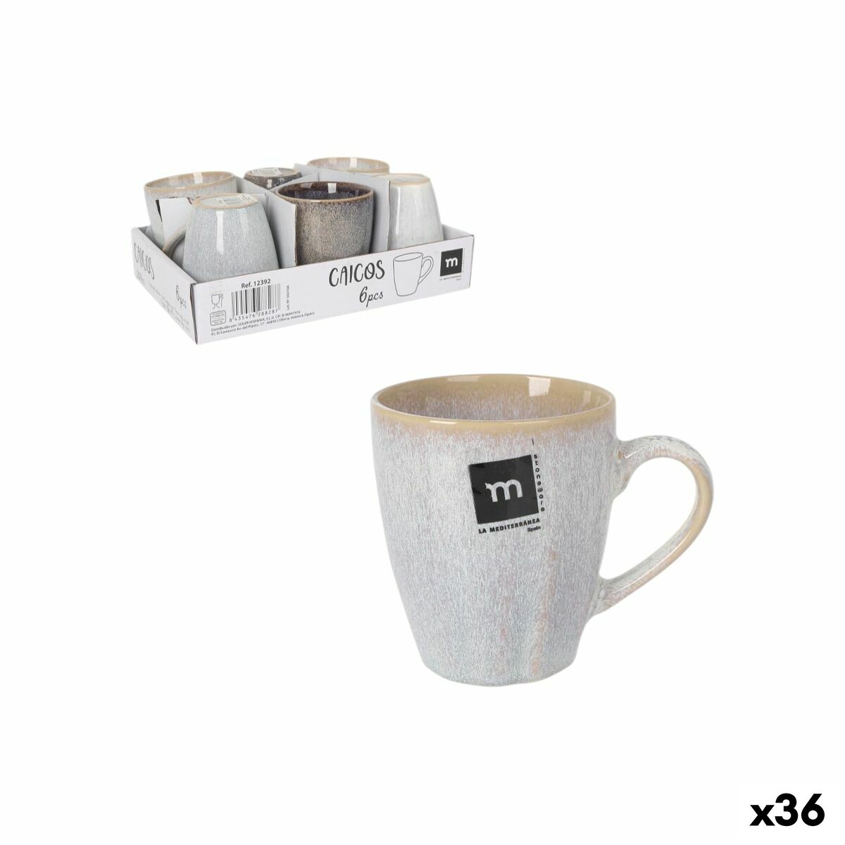 Taza La Mediterránea Caicos 200 ml (36 Unidades)