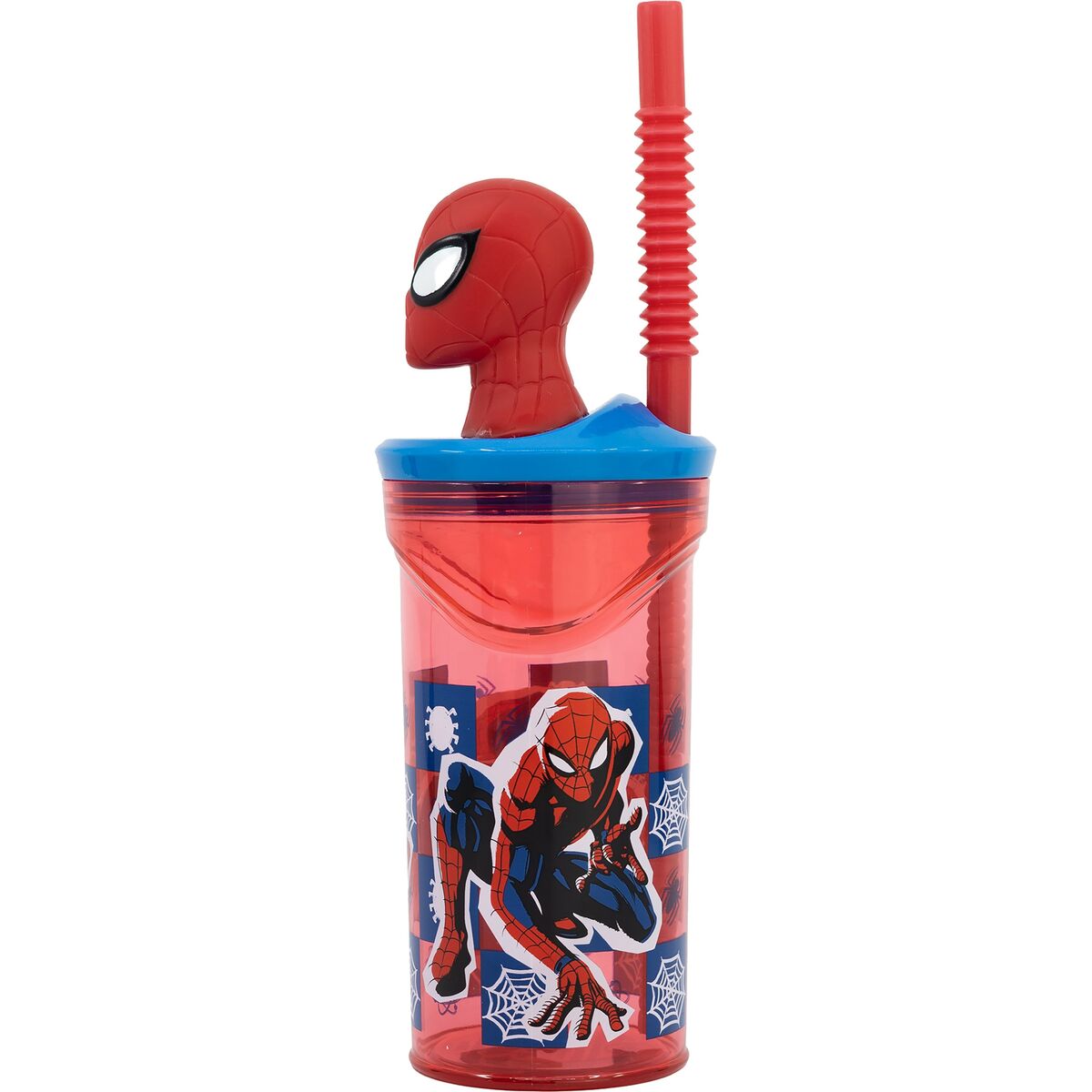 Vaso con Pajita Spider-Man CZ11338 3D