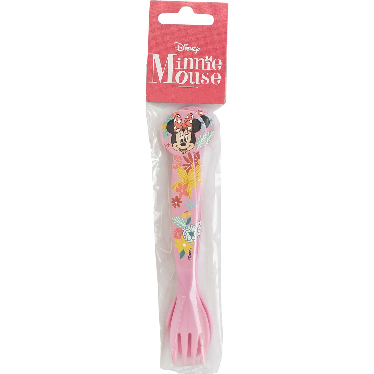 Juego de Cubiertos Minnie Mouse CZ11401 Rosa Plástico 2 Piezas