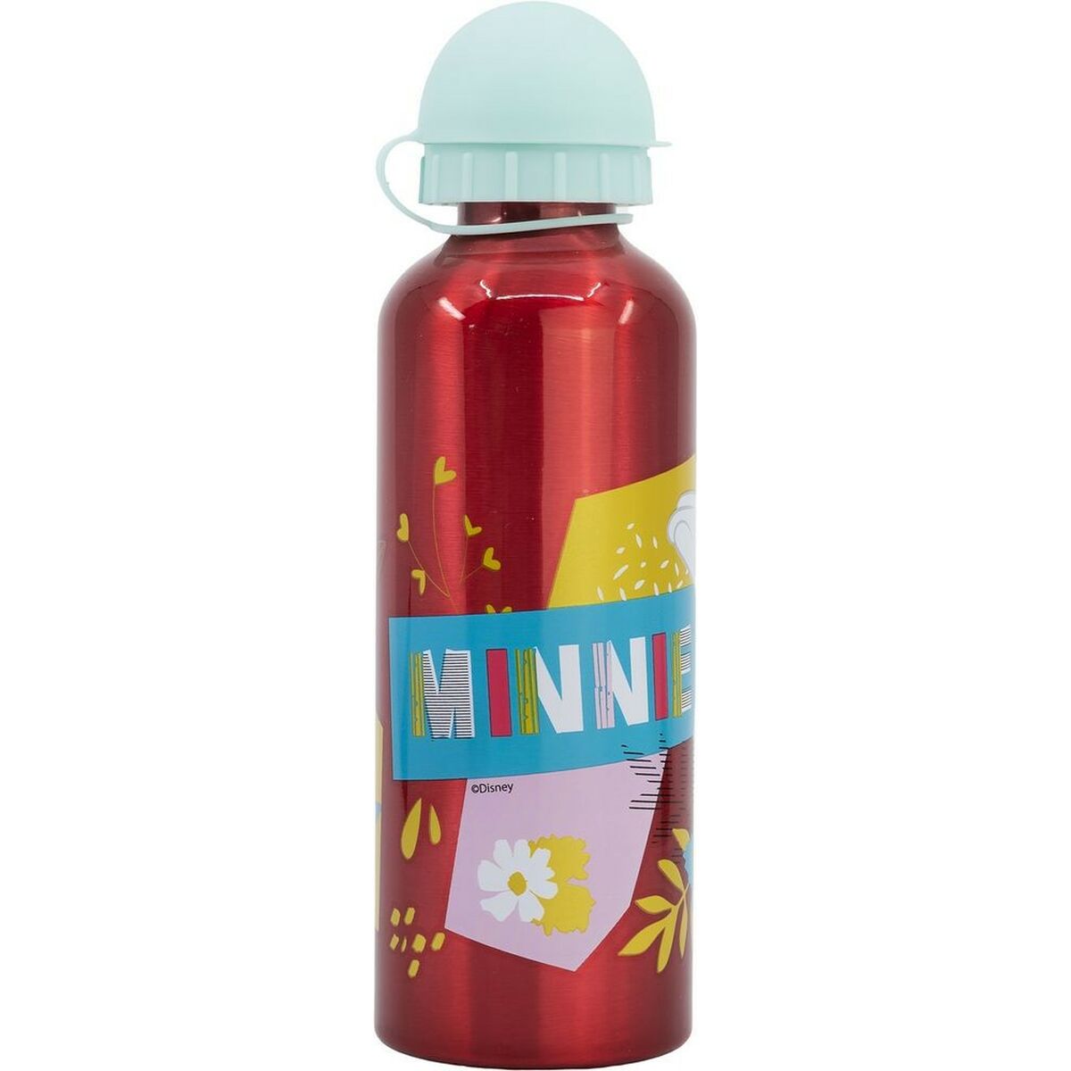 Botella de Agua Minnie Mouse CZ11263 530 ml Rojo Aluminio