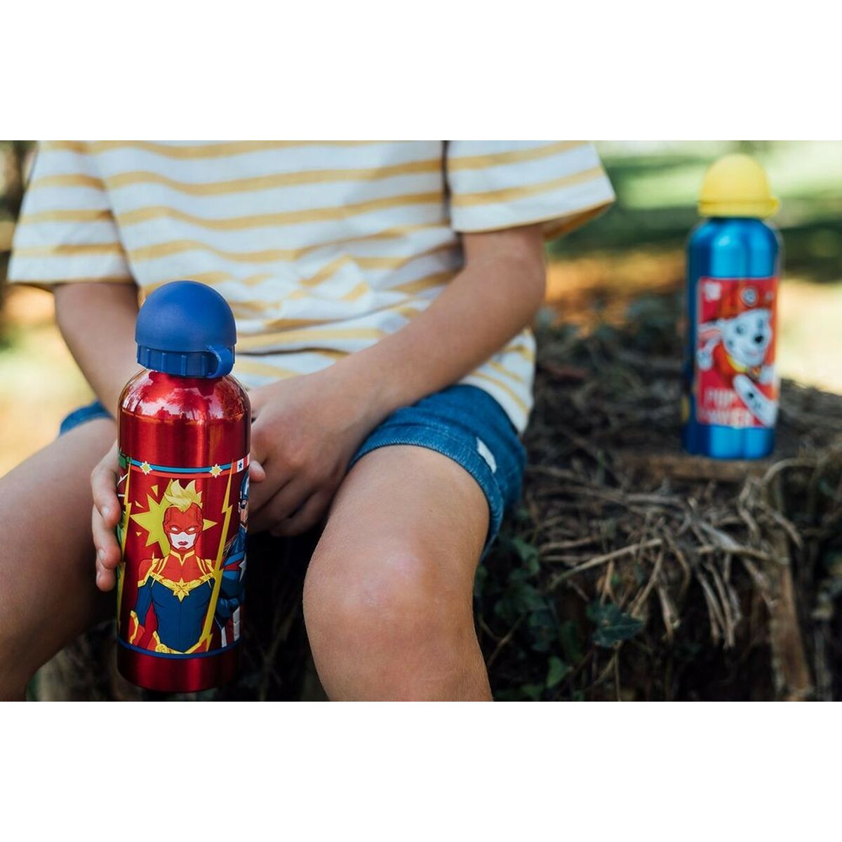 Botella de Agua The Avengers CZ11259 Rojo 530 ml Aluminio