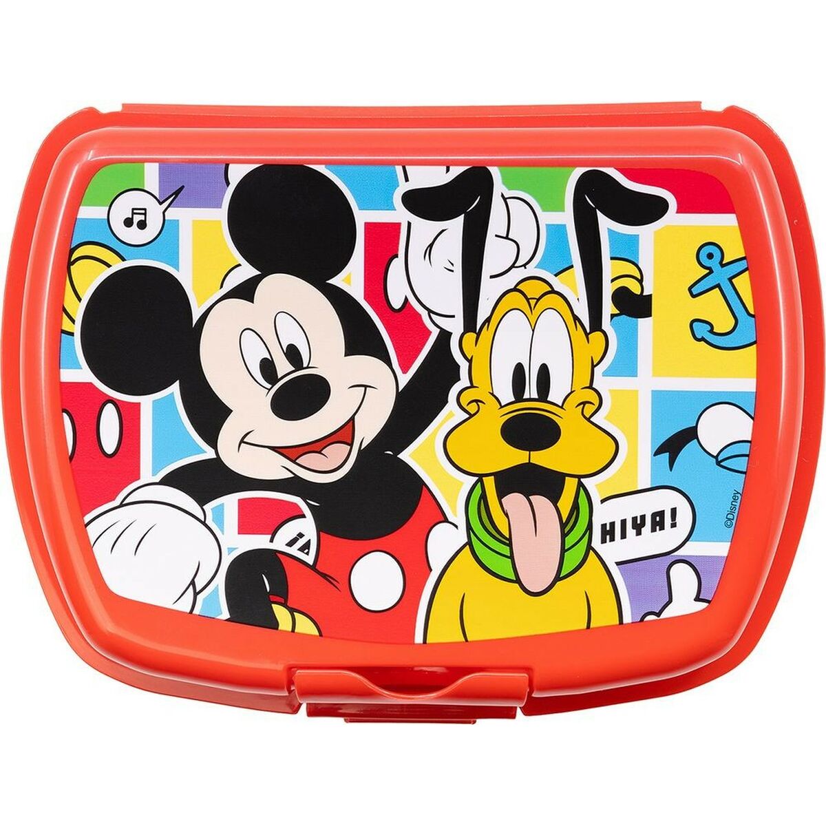 Portameriendas Mickey Mouse CZ11370 Rojo Plástico