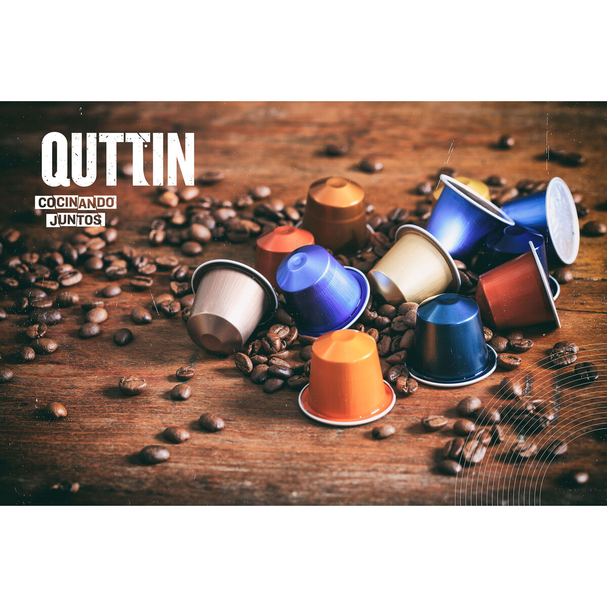 Organizador de Cápsulas de Café Quttin Bambú 35 x 18 x 4 cm 40 Cápsulas de Café (6 Unidades)