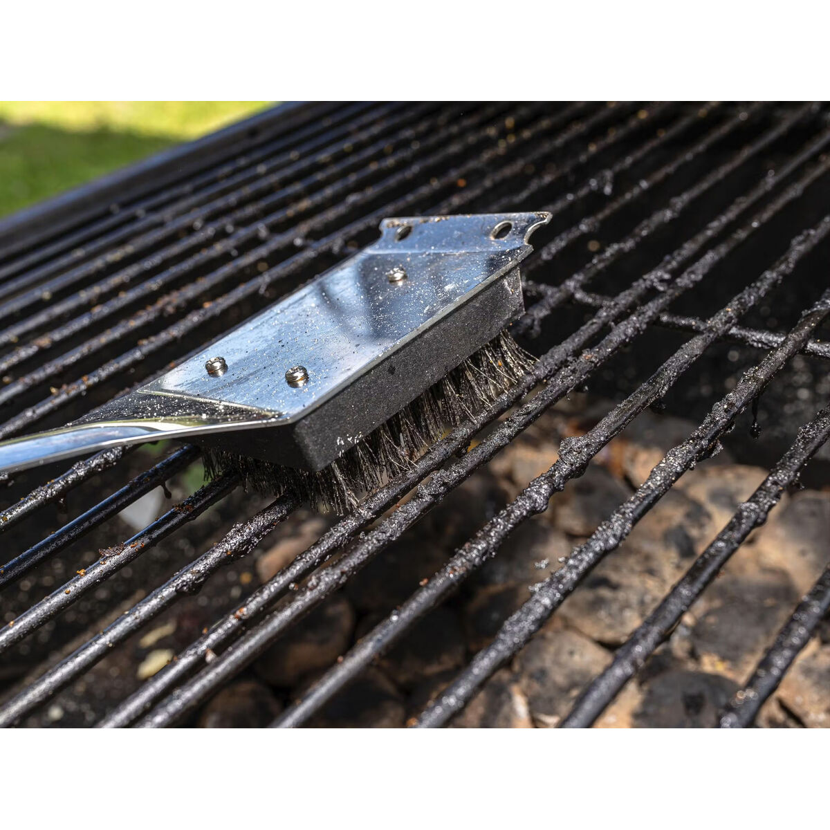 Cepillo de Limpieza para Barbacoas Algon 44 x 6,5 x 4,5 cm Acero (12 Unidades)