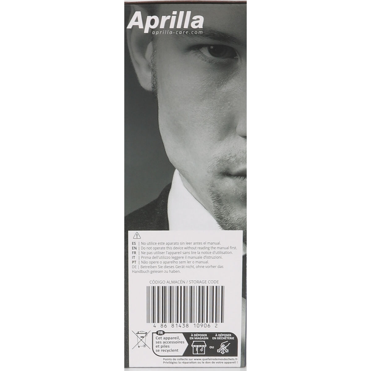 Afeitadora eléctrica Aprilla Negro (6 Unidades)