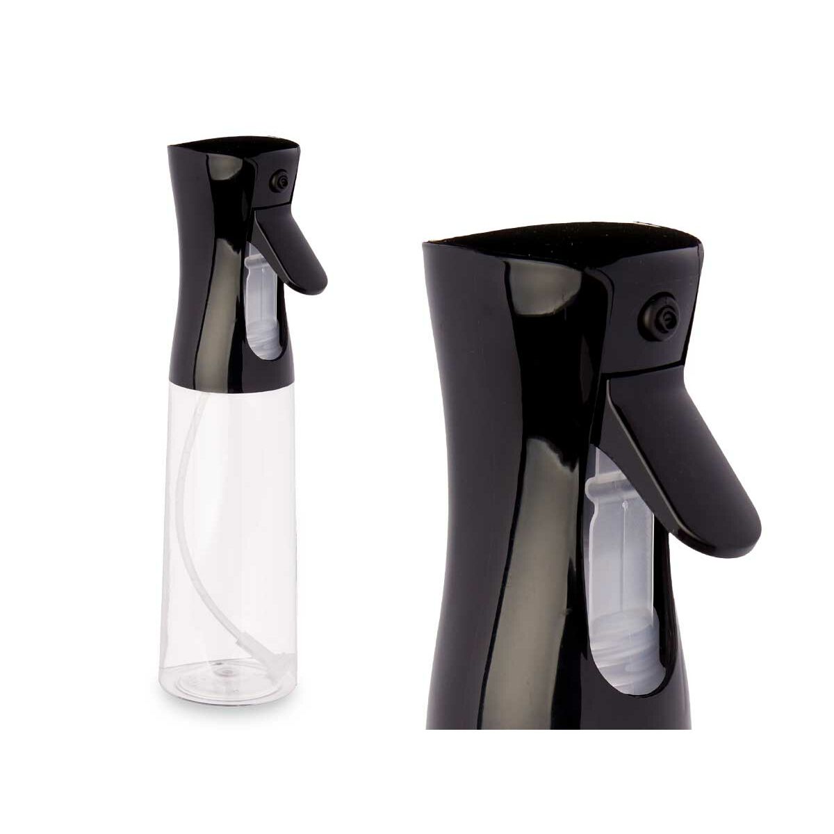 Pulverizador de Aceite o Vinagre Kinvara Negro Transparente Polietileno Polipropileno Poliestireno PET 300 ml 8 x 24 x 6 cm (12 