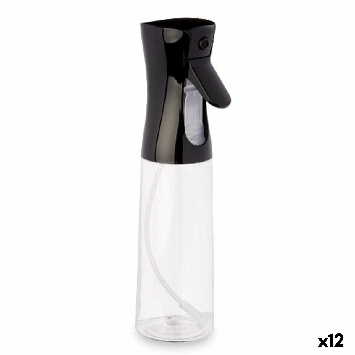 Pulverizador de Aceite o Vinagre Kinvara Negro Transparente Polietileno Polipropileno Poliestireno PET 300 ml 8 x 24 x 6 cm (12 