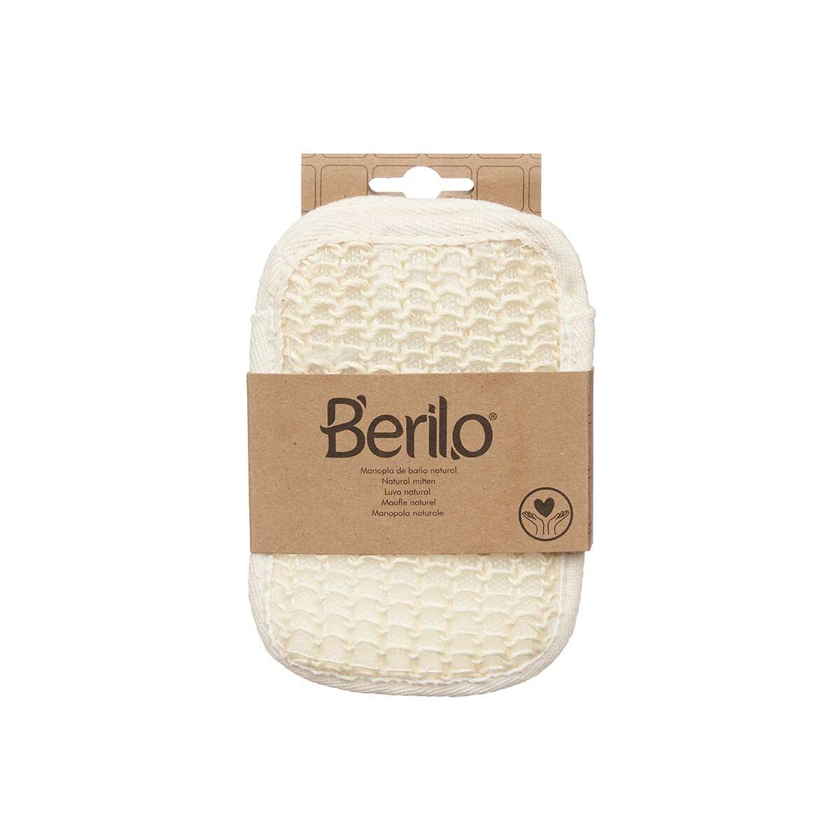 Manopla Exfoliante Berilo Blanco Beige (12 Unidades)