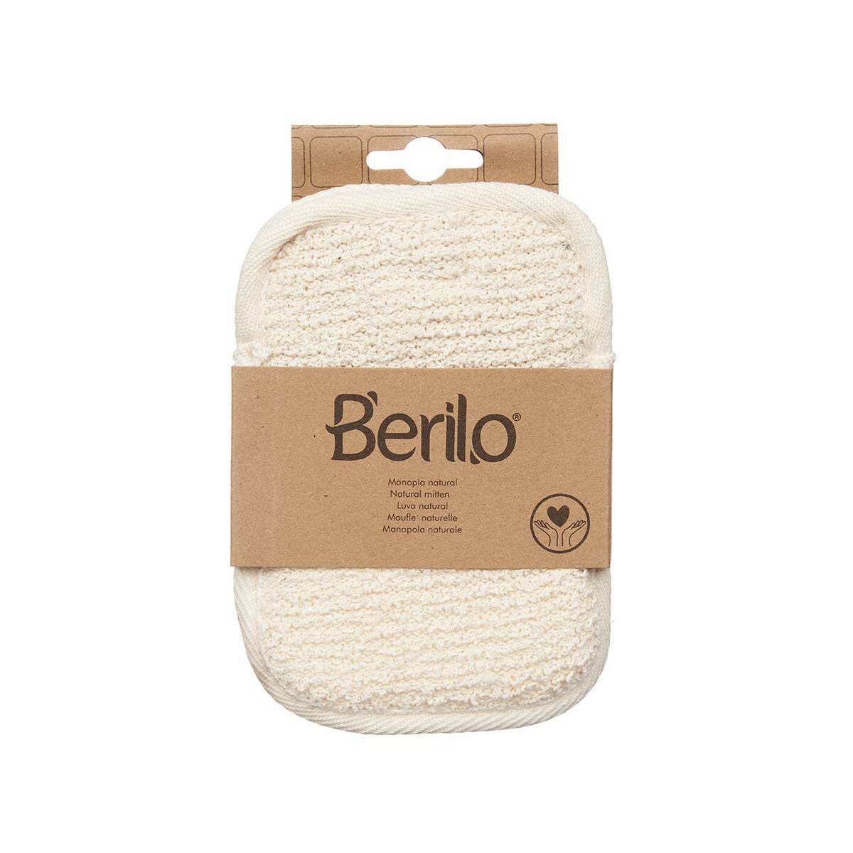 Manopla Exfoliante Berilo Blanco Beige (12 Unidades)
