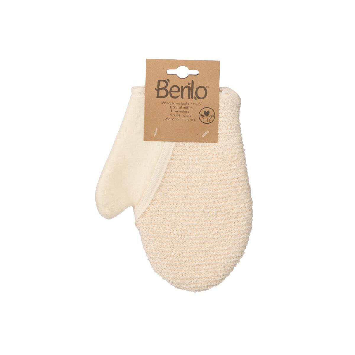 Manopla Exfoliante Berilo Blanco Beige (12 Unidades)