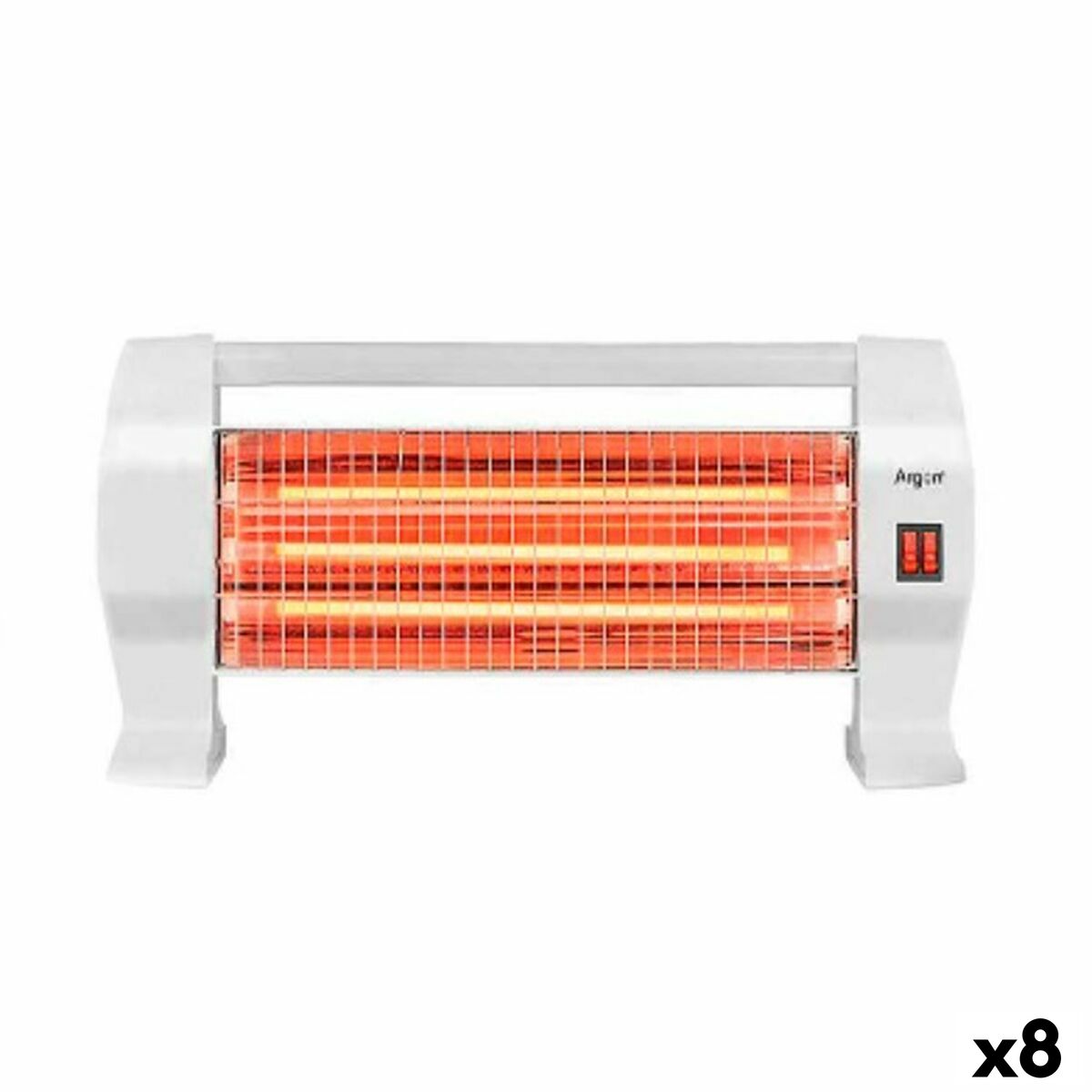 Estufa Eléctrica Halógena Argon Blanco 1200 W (8 Unidades)