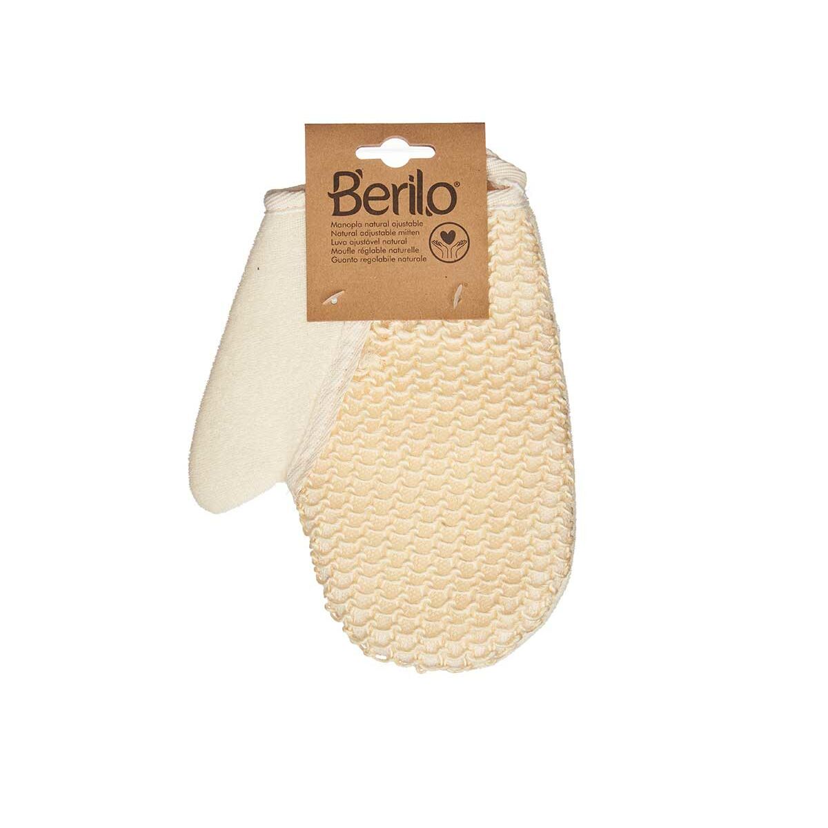 Manopla Exfoliante Berilo Blanco Beige (12 Unidades)