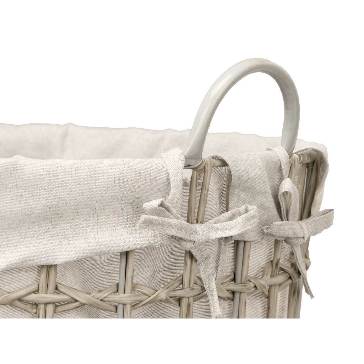 Cesto Kipit Gris Poliéster Tela Polipropileno Hierro Plástico 50 % algodón (6 Unidades)