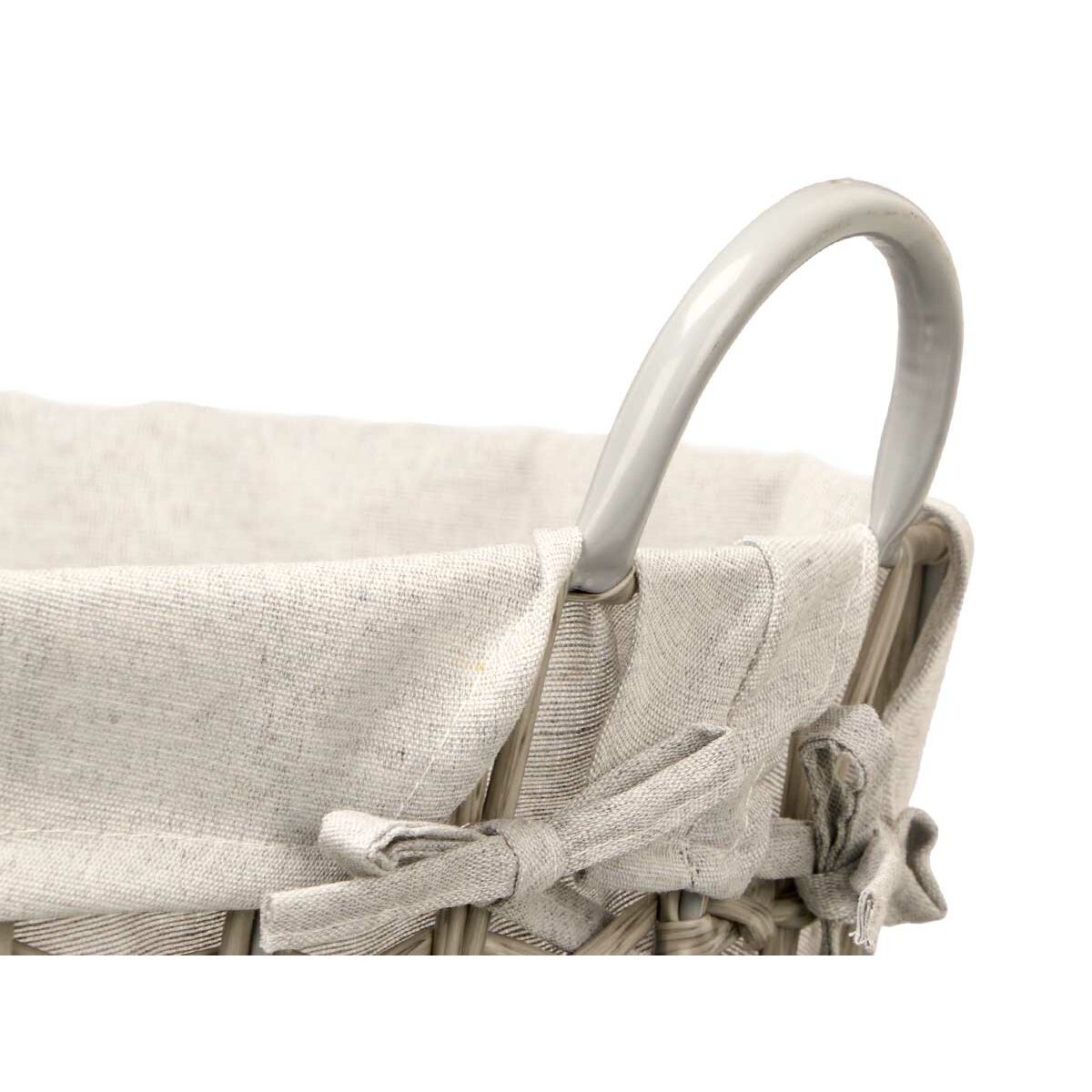 Cesto Kipit Gris Poliéster Tela Polipropileno Hierro Plástico 50 % algodón (6 Unidades)