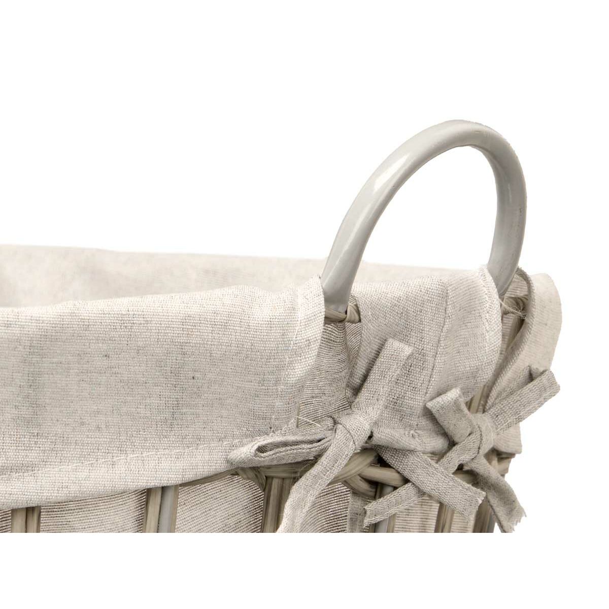 Cesto Kipit Gris Poliéster Tela Polipropileno Hierro Plástico 50 % algodón (6 Unidades)