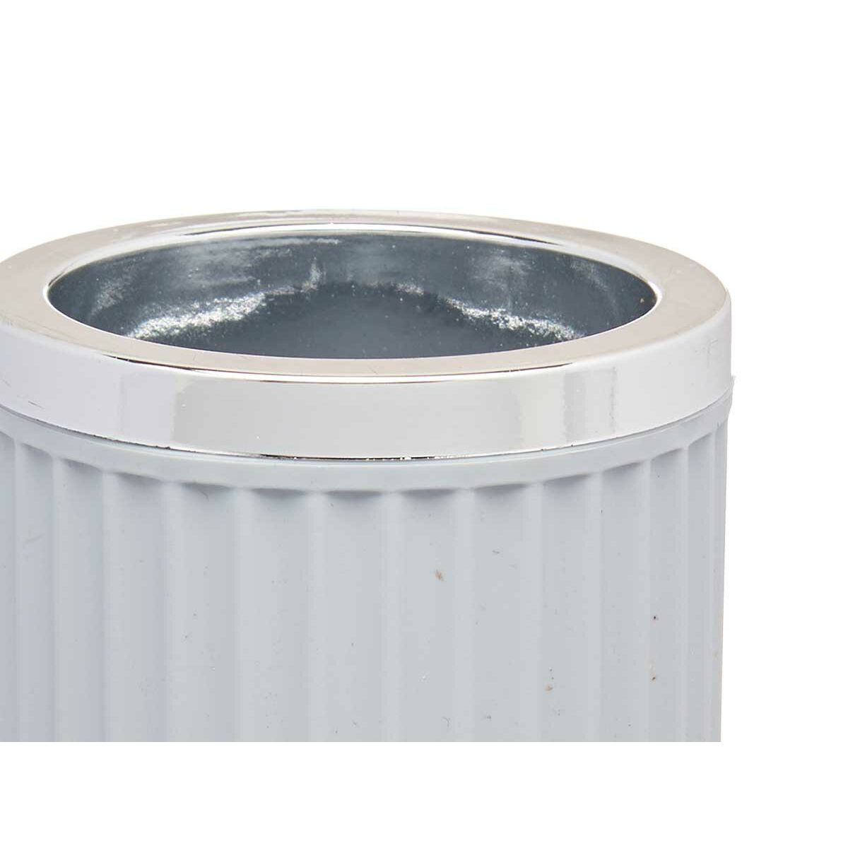 Vaso Berilo Gris Plástico 7,5 x 11,5 x 7,5 cm (16 Unidades)