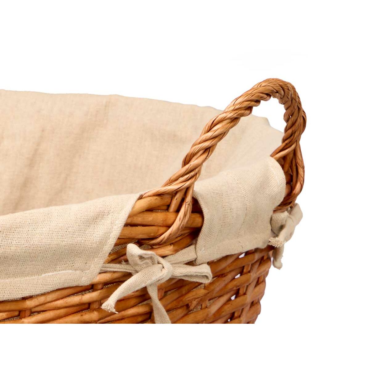 Cesto Kipit Natural Poliéster Mimbre Tela 50 % algodón (6 Unidades)