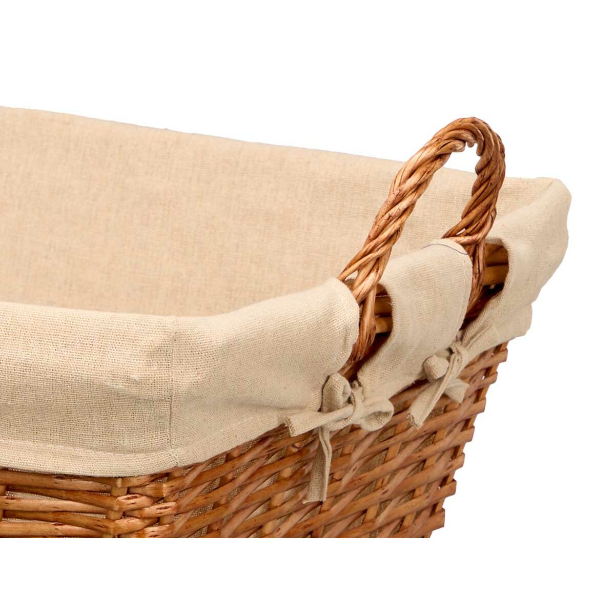 Cesto Kipit Natural Poliéster Mimbre Tela 50 % algodón (6 Unidades)