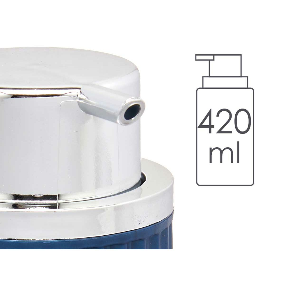 Dispensador de Jabón Berilo Azul Plástico 420 ml 7 x 14,5 x 8,5 cm (16 Unidades)