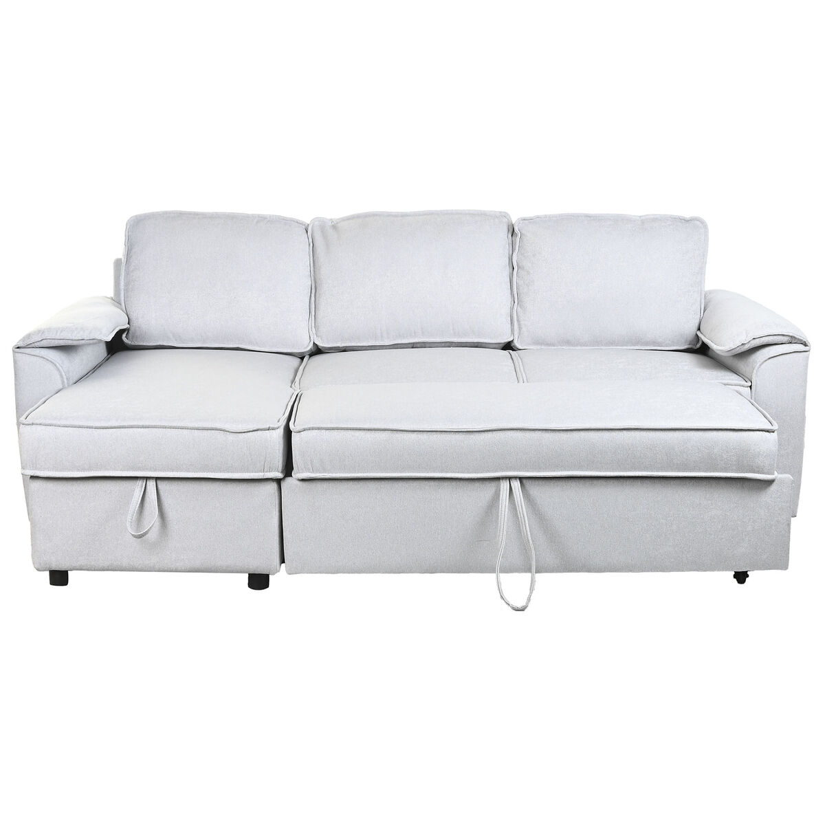 Sofá Cama Home ESPRIT Gris claro Moderno 220 x 153 x 88 cm