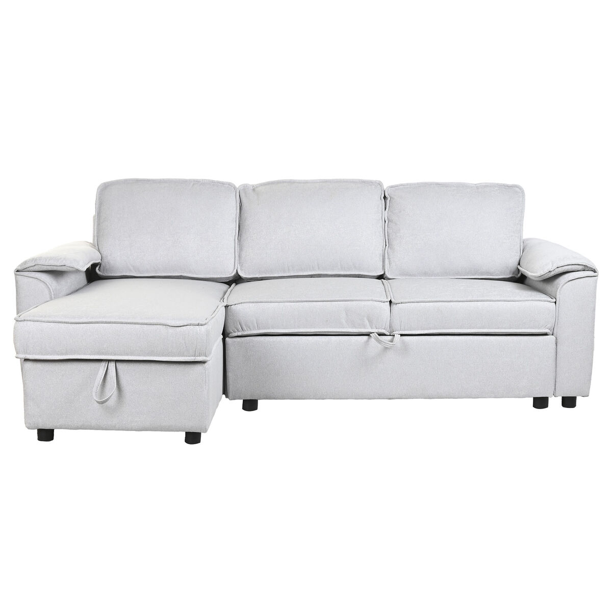 Sofá Cama Home ESPRIT Gris claro Moderno 220 x 153 x 88 cm