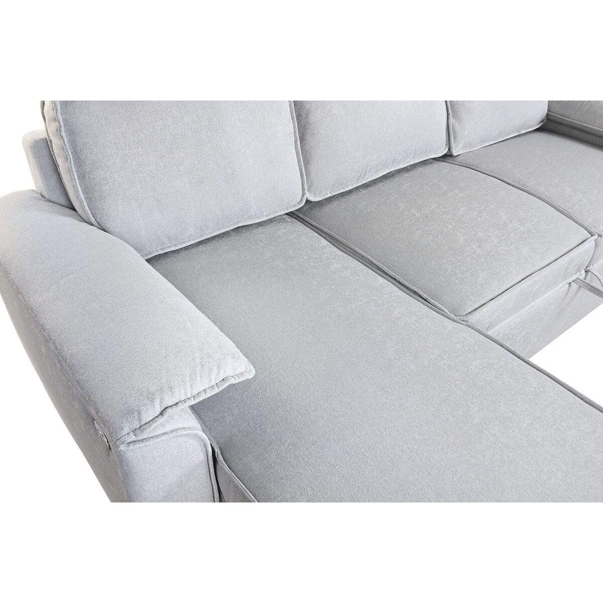 Sofá Cama Home ESPRIT Gris claro Moderno 220 x 153 x 88 cm