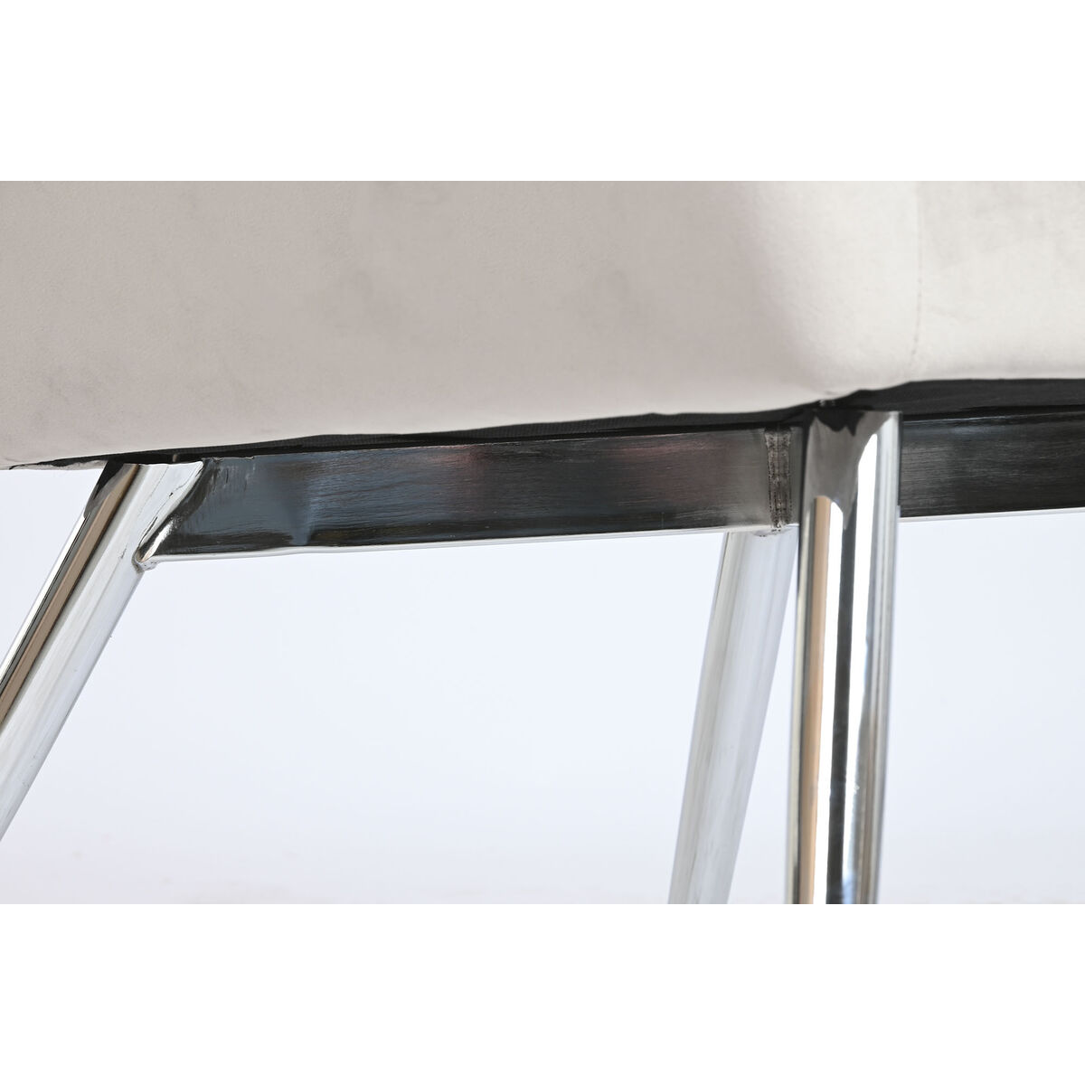 Butaca Home ESPRIT Gris Crema Dorado Plateado Poliéster Metal 74 x 74 x 90 cm 74 x 67 x 90 cm