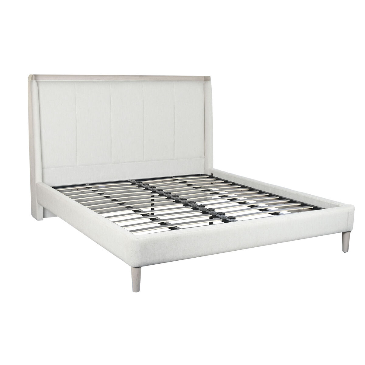 Cama Home ESPRIT Gris claro 196 x 223 x 135 cm