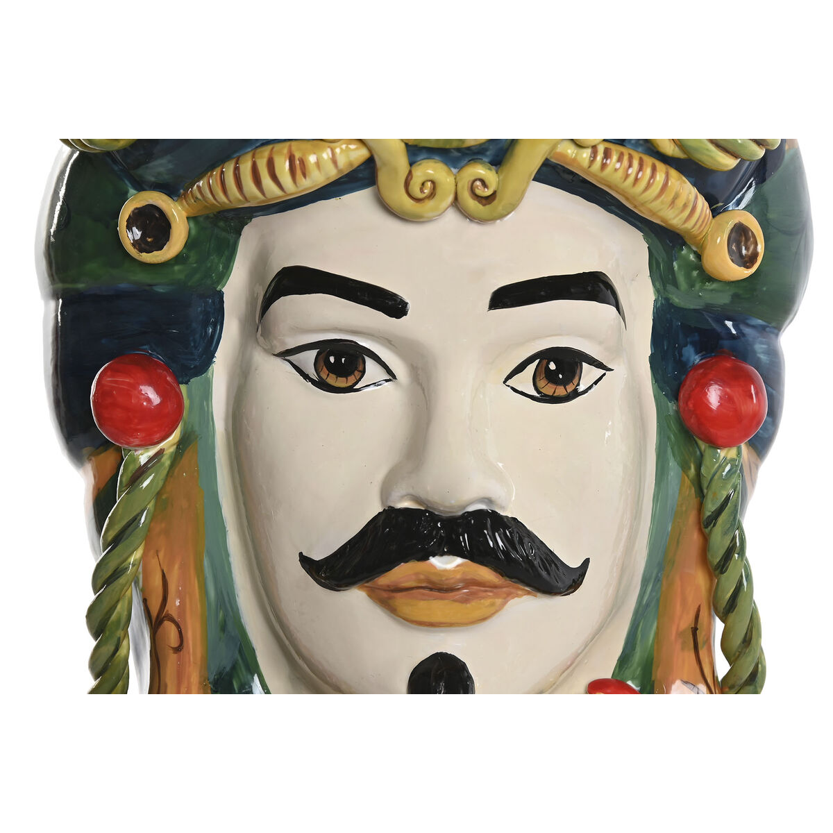 Macetero Home ESPRIT Verde Multicolor Porcelana 20 x 20 x 29 cm (2 Unidades)