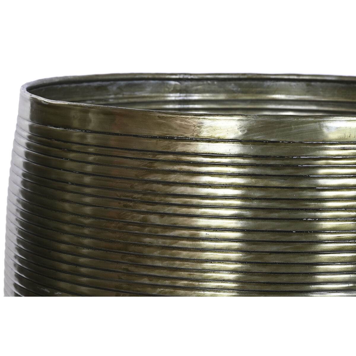 Macetero Home ESPRIT Cobre Aluminio Moderno 50 x 50 x 89 cm 51,5 x 51,5 x 91 cm (5 Unidades)