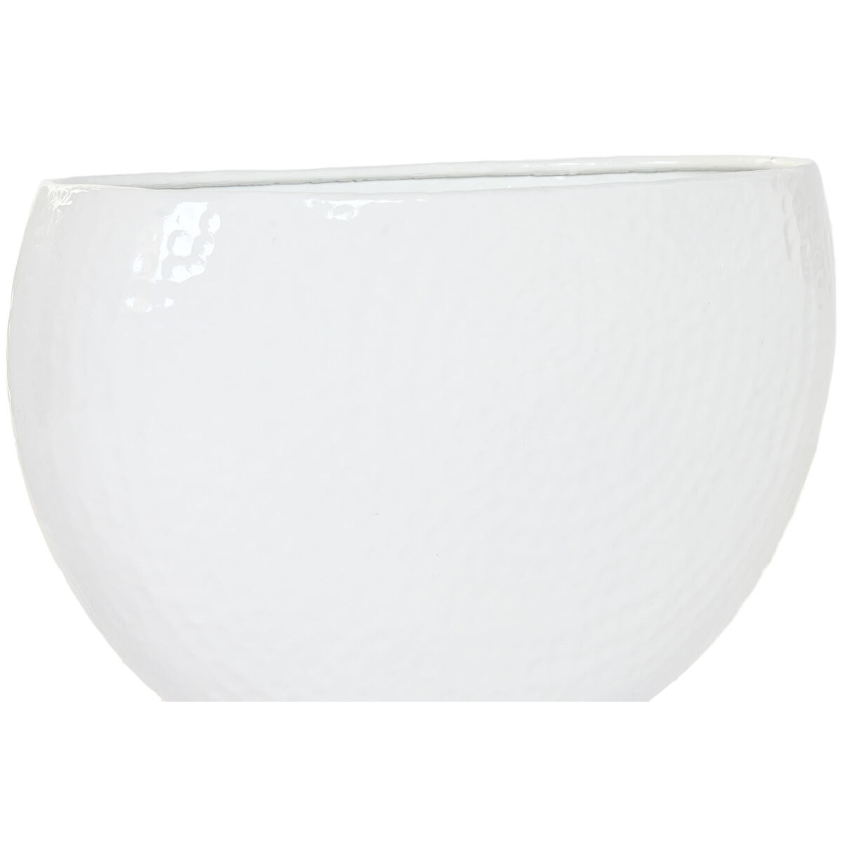Macetero Home ESPRIT Blanco Aluminio 54 x 24 x 36 cm 54 x 25 x 36 cm (5 Unidades)