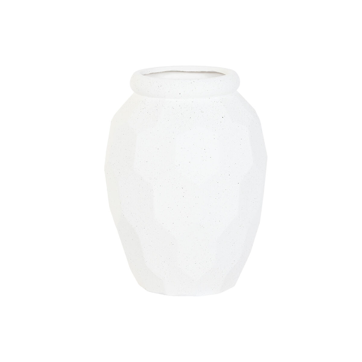 Macetero Home ESPRIT Blanco Magnesio Moderno 43 x 43 x 80 cm