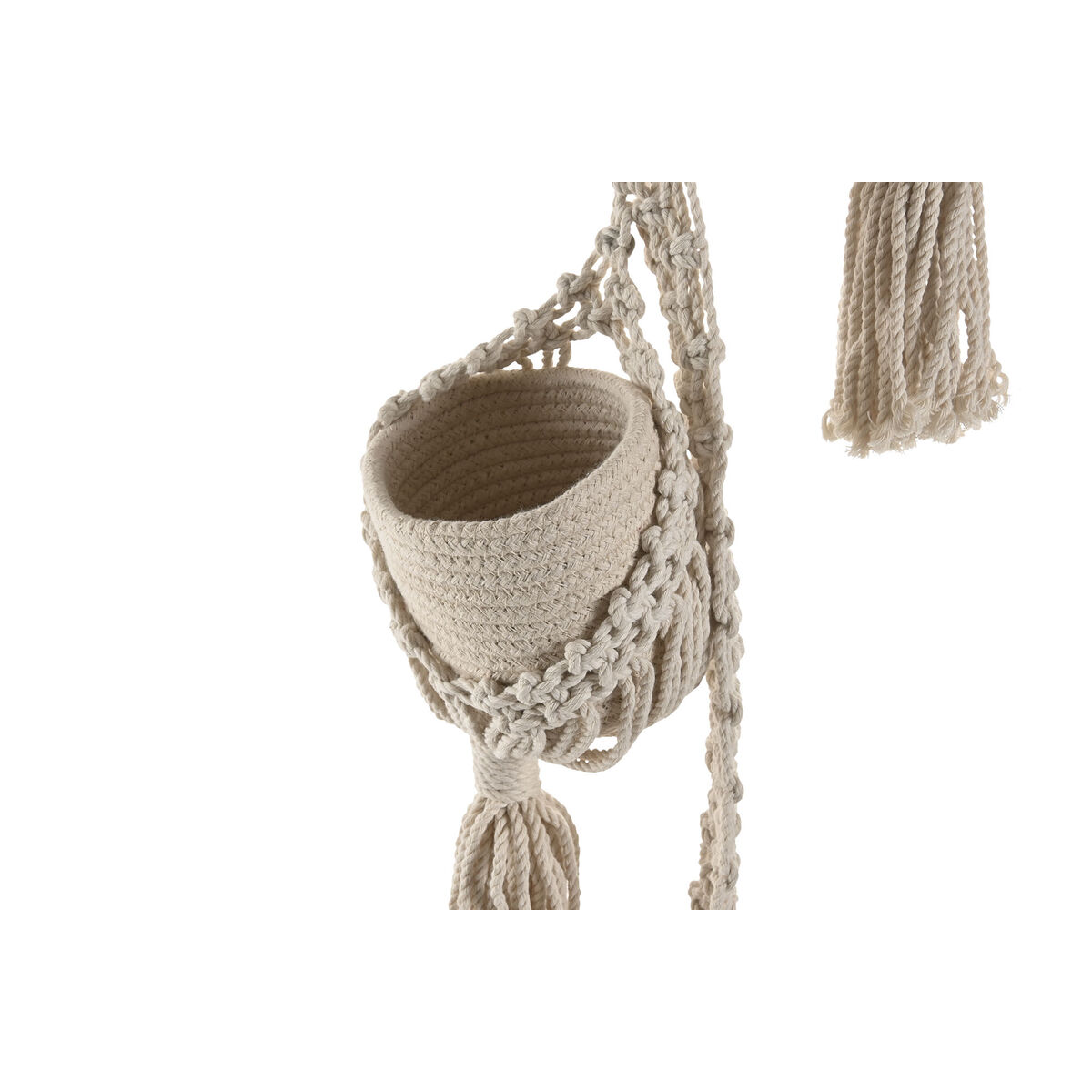 Macetero Home ESPRIT Algodón Madera Urbano 46 x 2 x 93 cm